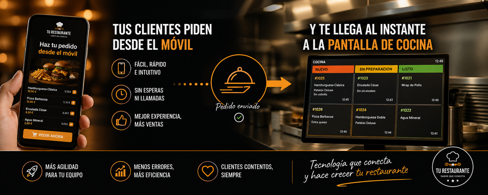 Carta digital para restaurantes con menu diario